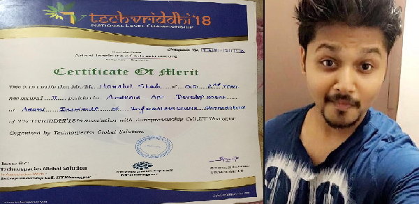 2nd Rank in State  &  5th Rank in National Level in Techvriddhi Android Championship at  IIT Kharagpur Badge